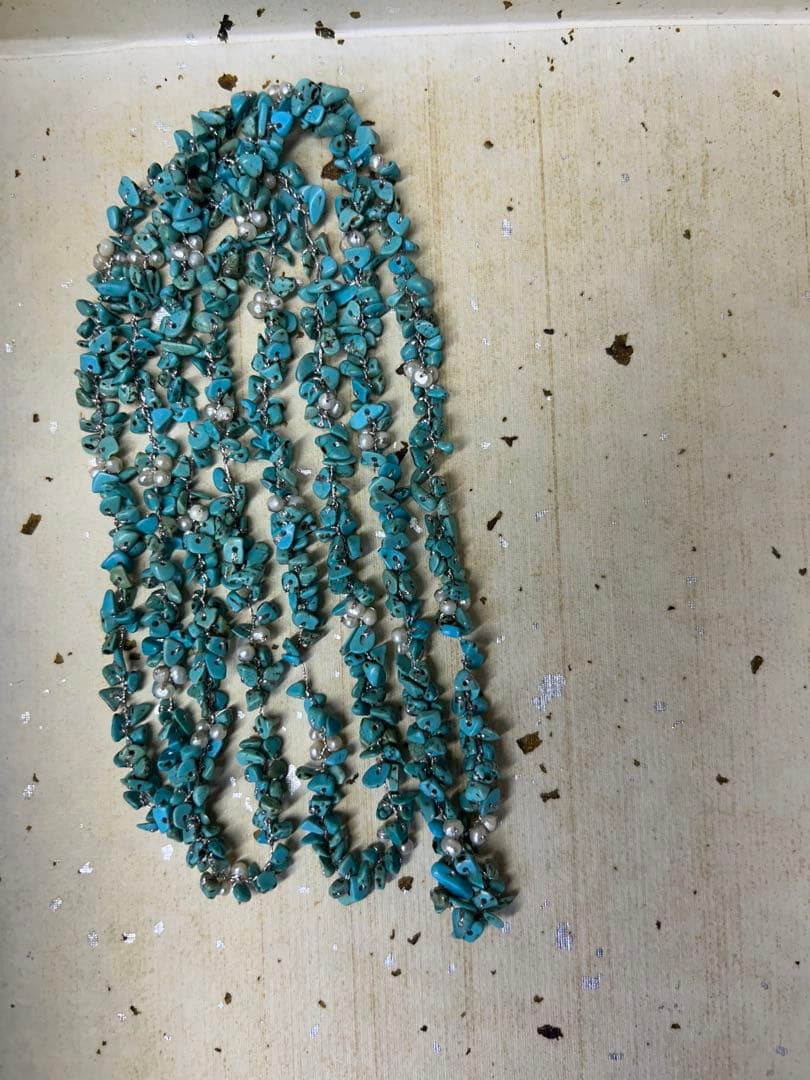 素敵なトルコ石ネックレス。 楽天市場】碌山 ネックレス アンティーク ターコイズ/トルコ石