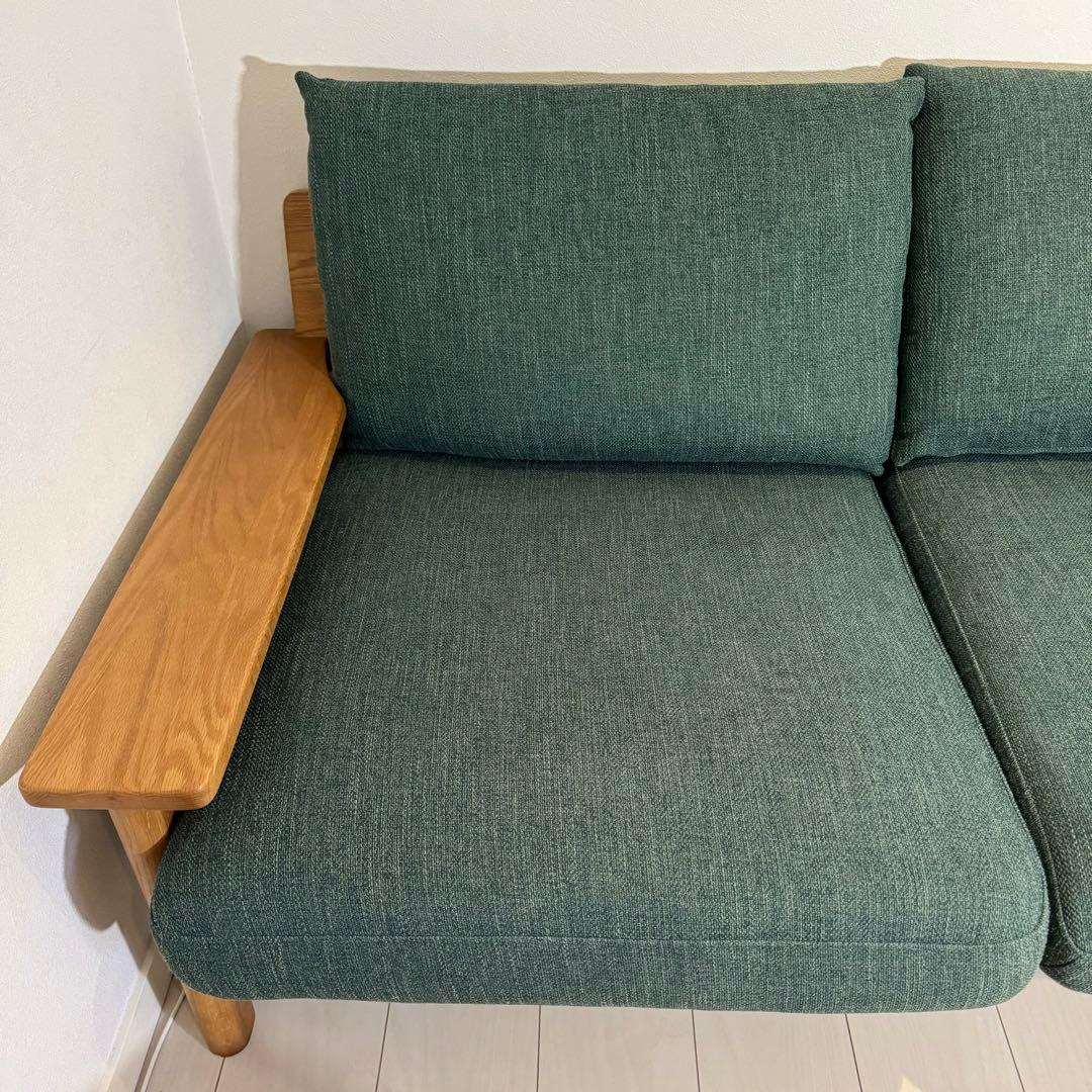 unico ウニコ KIRP キルプ カバーリングソファ 2シーター 緑 - メルカリ