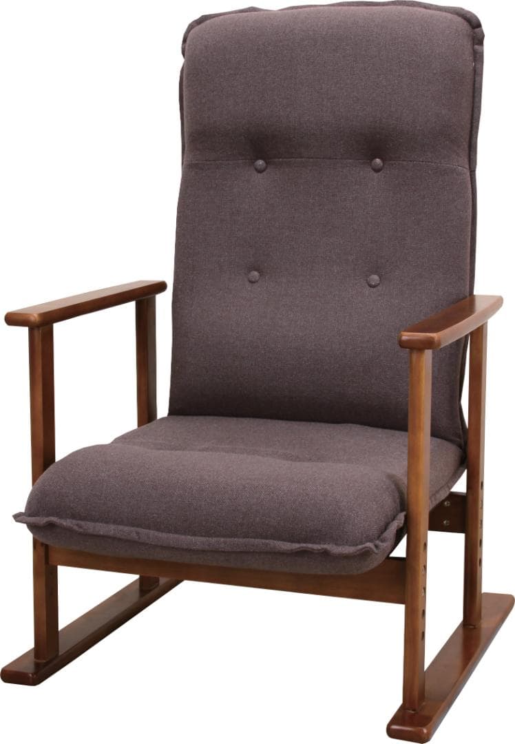 父の日　還暦　祝い　プレゼント　肘付き　リラックスチェア　ブラウン　茶　#1 母の日】【父の日】高座椅子 リクライニングチェア ヘッドギア調節14