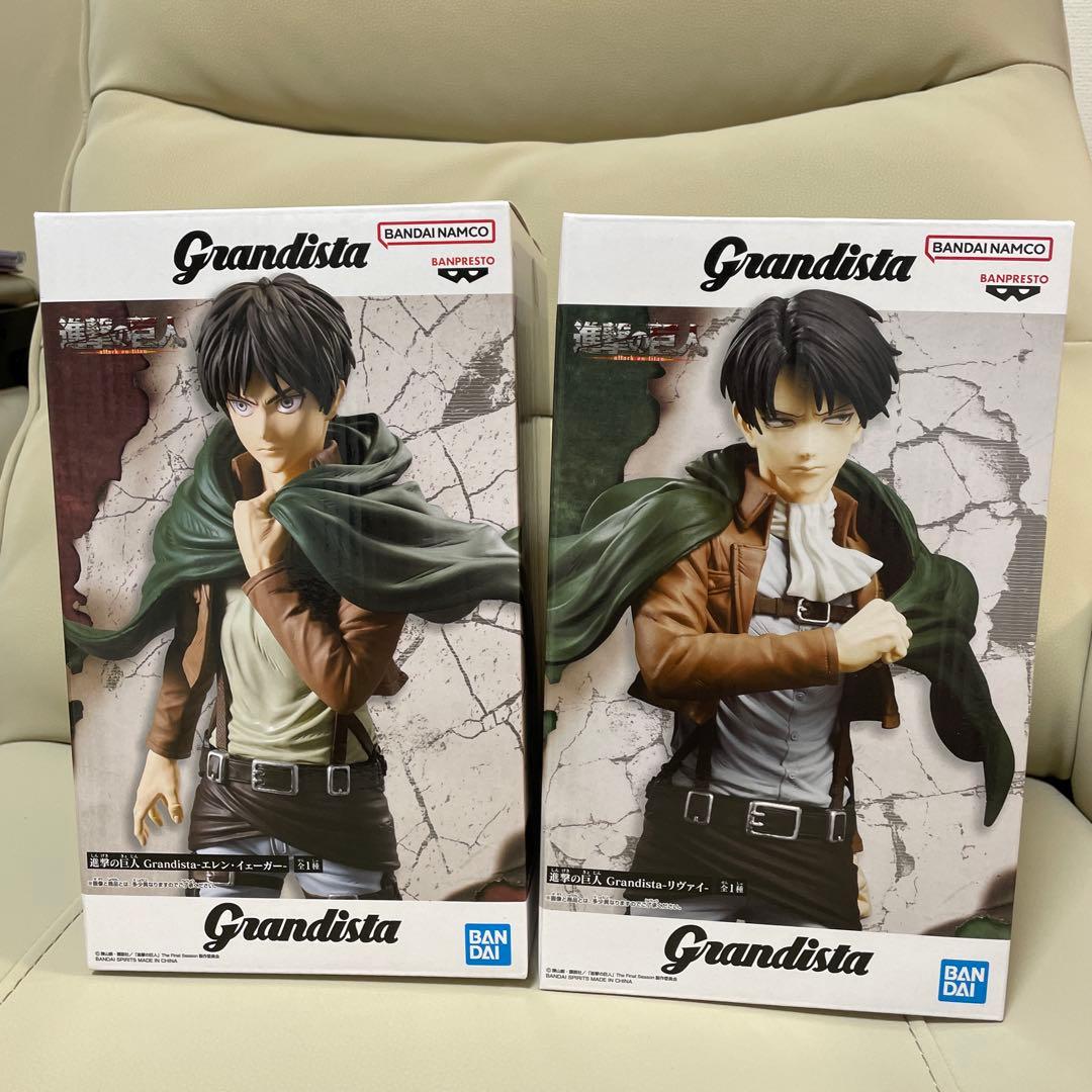 Grandista 進撃の巨人 エレン・イェーガー、リヴァイ 新品未開封