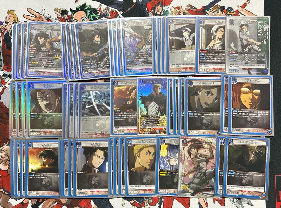 ユニオンアリーナ　進撃の巨人　青2デッキ ユニオンアリーナ】青リヴァイ【進撃の巨人】【7月20日更新】｜きりあ＠TCG