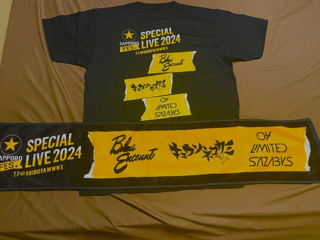 ひ*様 3*0様 黒ラベルFES Tシャツ タオル フォーリミ キュウソ ブルエ 04 Limited Sazabys OFFICIAL WEB SITE