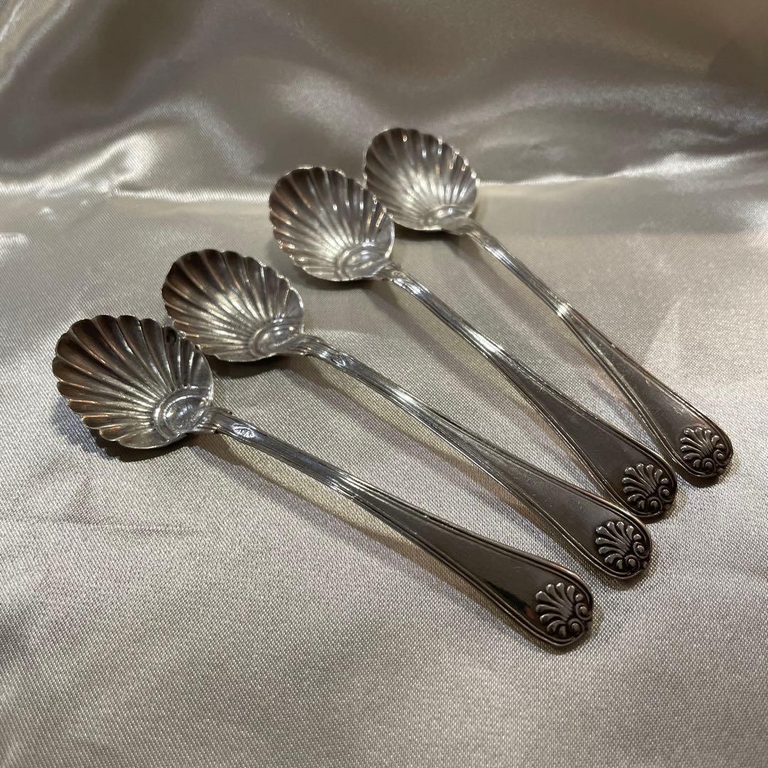 シルバー スプーン 純銀 19世紀 ホールマークあり フランス 9.5cm 1本