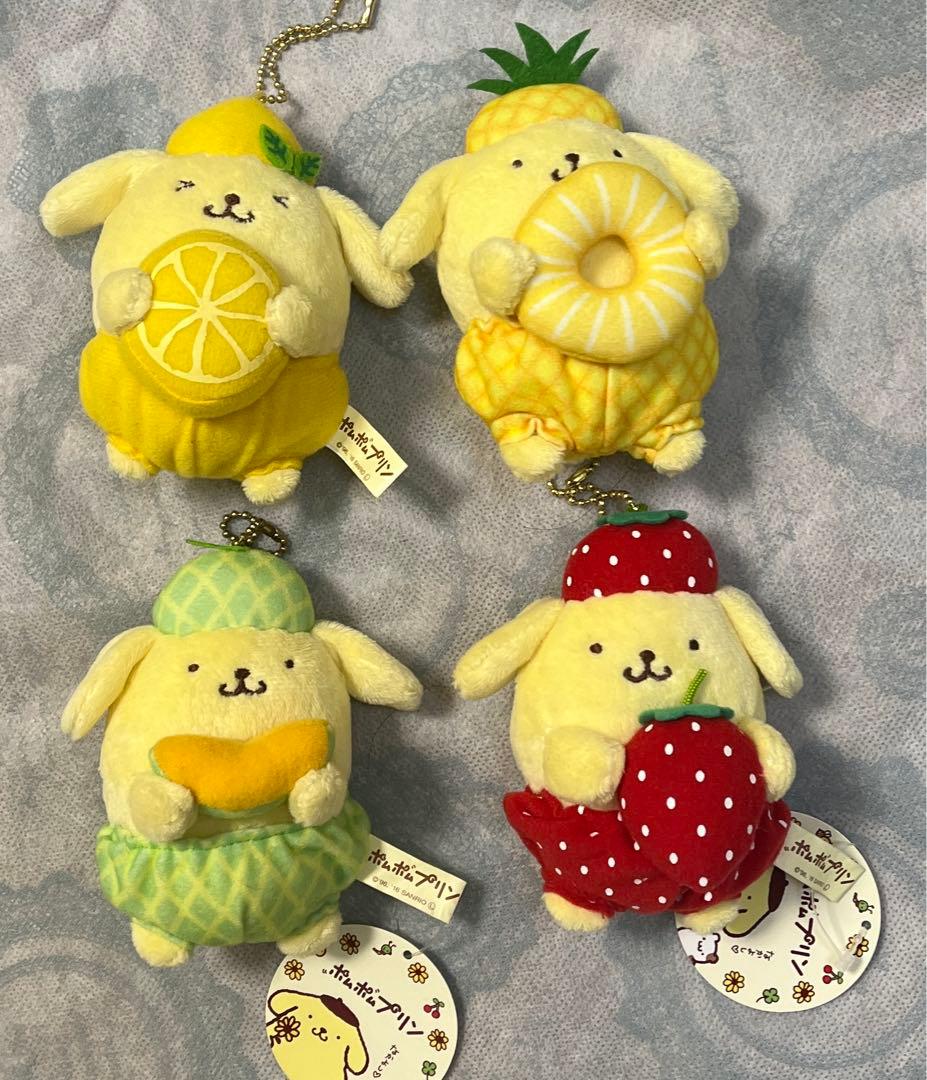 【新品・レア】ポムポムプリン　なりきりマスコット　4種セット いろんな衣装を着たポムポムプリンがかわいい♡ポムポムプリンより