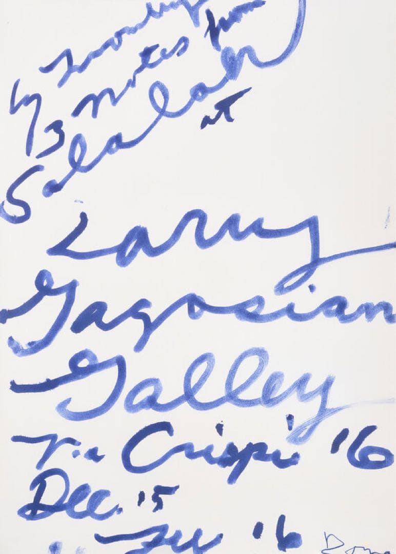 デッドストック正規品Cy Twombly サイトゥオンブリー 特徴額装済