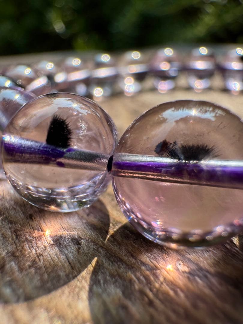 【超高品質•超希少石】ロマネサイトinアメジスト　10.5mm