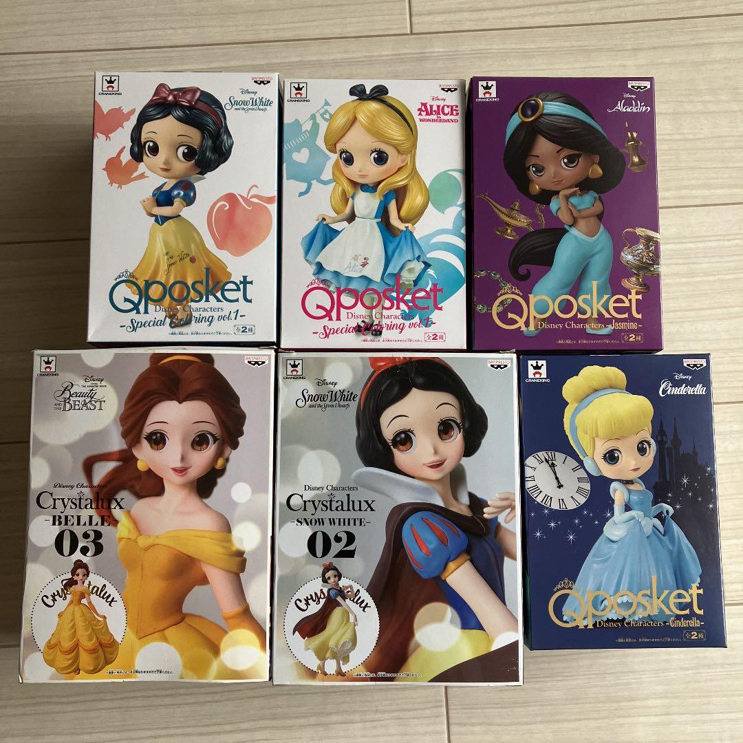 Qposket】ディズニー プリンセス 初期 6体セット フィギュア - メルカリ