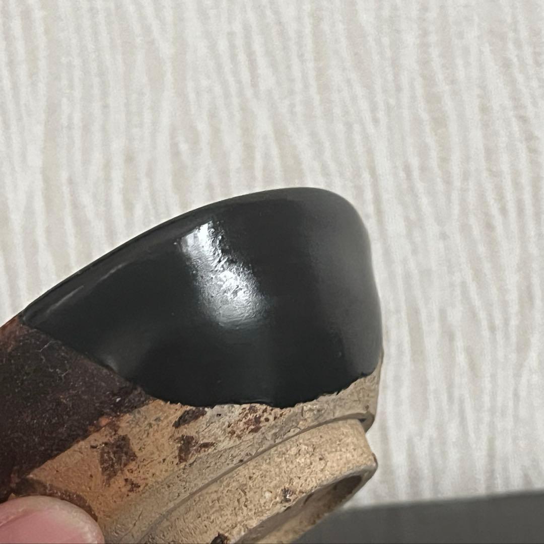 美濃鉄釉盃 江戸時代