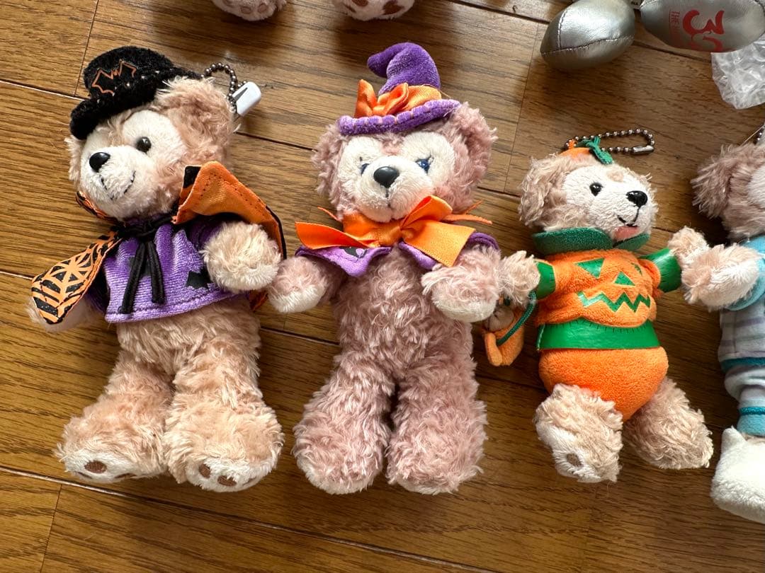 ダッフィー、シェリーメイ、ミッキー、ミニーぬいぐるみ ディズニー