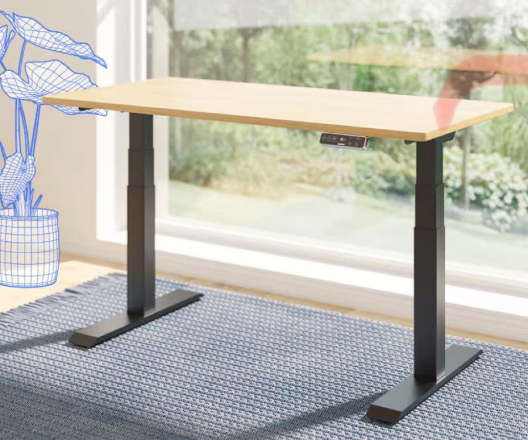 Flexispot E7 140×70cm オーク 楽天市場】電動昇降デスク FlexiSpot E7 昇降デスク 電動 オフィス