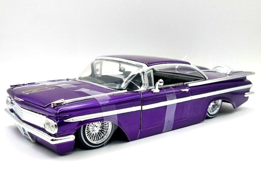ジェイダトイズ 1/24 1959 シボレー インパラ CANDY PURPLE 1959 CHEVROLET IMPALA LOWRIDER CANDY PURPLE 1/24 DIECAST MODEL BY