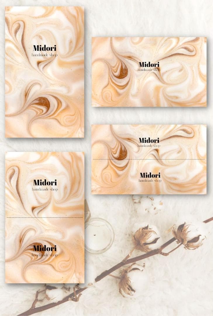 ショップカード アクセサリー台紙 サンキューカード 名刺 ★No.326 片面100枚】名刺 ショップカード サンキューカード アクセサリー台紙