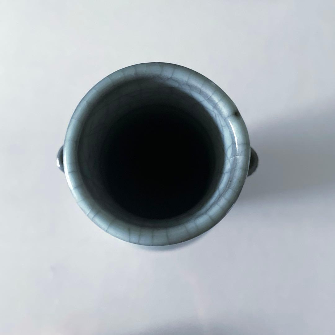 極美品】中国古玩 花瓶 哥窯 青磁 骨董 古玩 古美術 高22.5c m - メルカリ