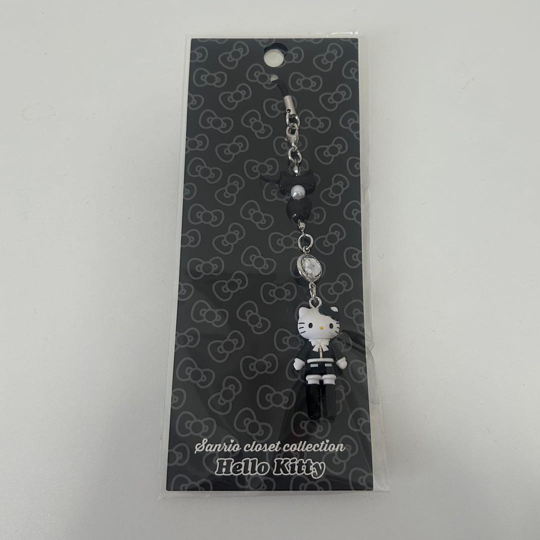 ハローキティ クローゼットコレクション ストラップ モノクロ - メルカリ