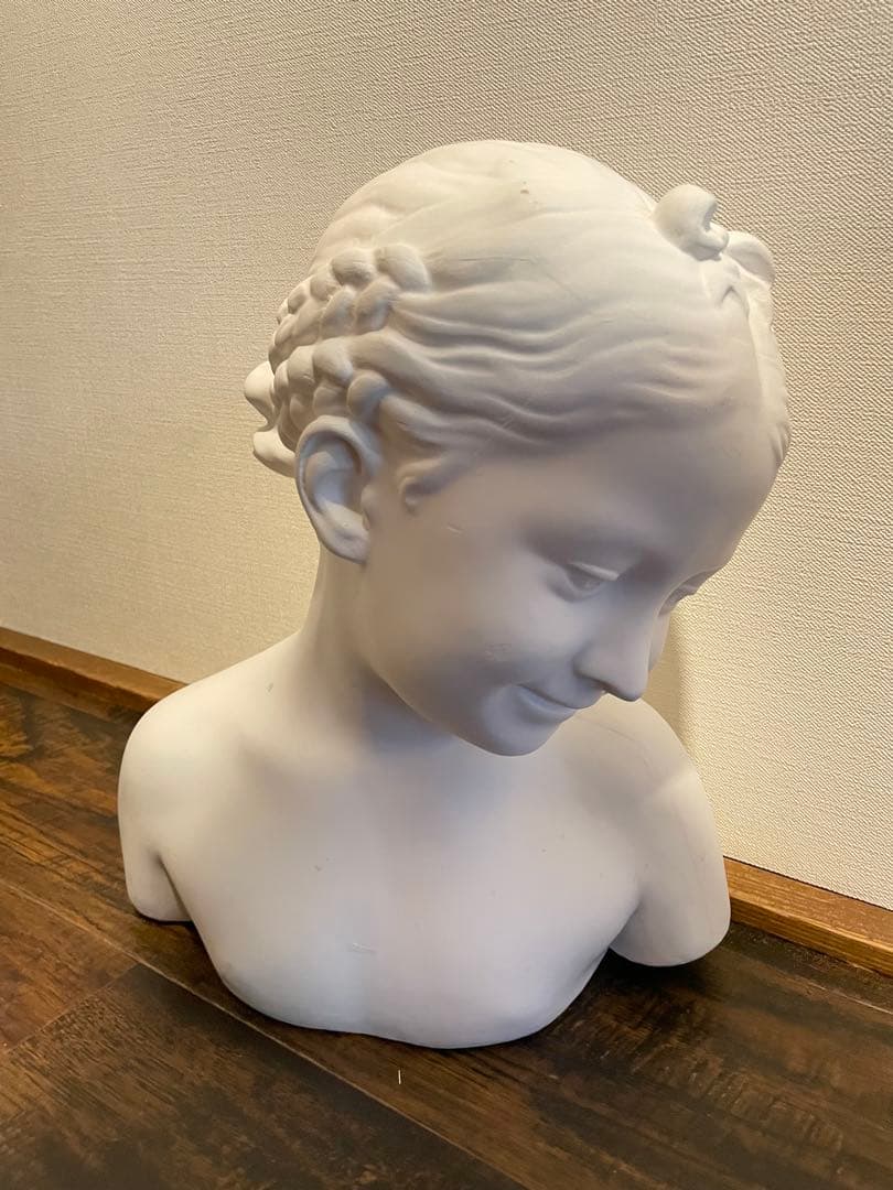 【良品】ドナテルロ　少女胸像　デッサン用　 石膏像　 オブジェ 良品】ドナテルロ 少女胸像 デッサン用 石膏像 オブジェ｜Yahoo!フリマ