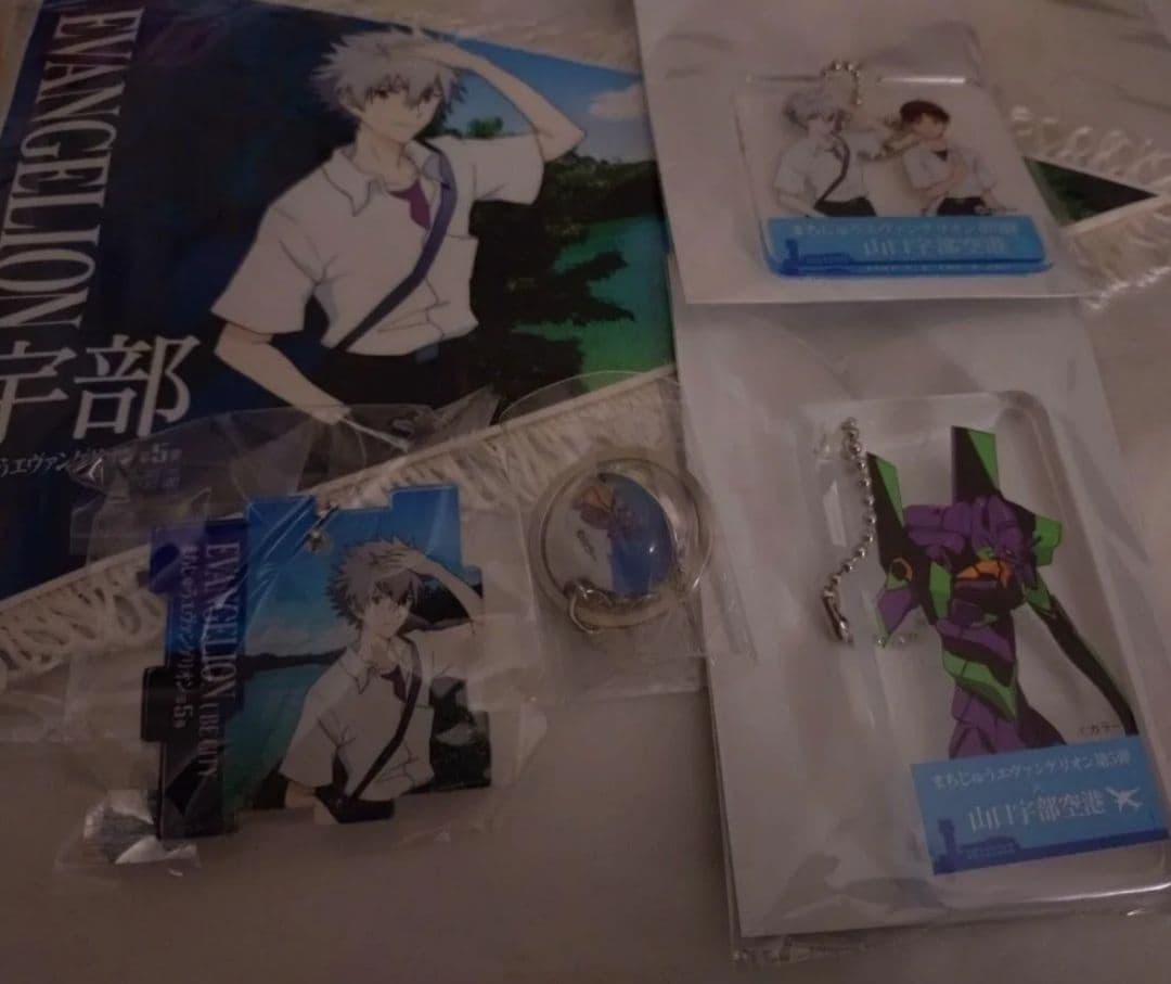 まちじゅうエヴァンゲリオン 渚カヲル 碇シンジ オリジナルペイント アクキー Cake.jpコラボ商品／エヴァンゲリオン「碇シンジ」「渚カヲル」の