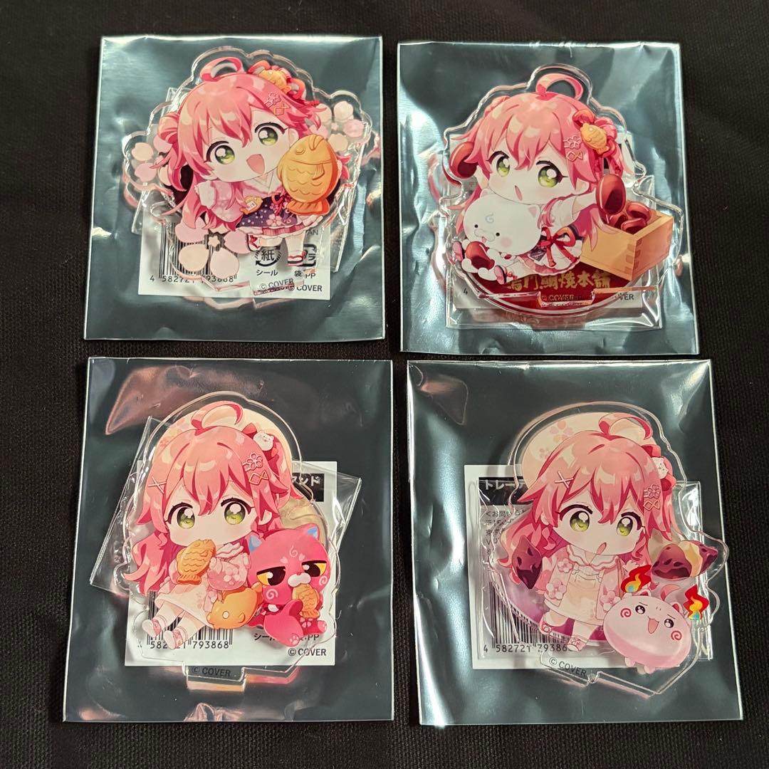 さくらみこ トレーディングアクリルスタンド 全4種 鳴門鯛焼本舗 2026