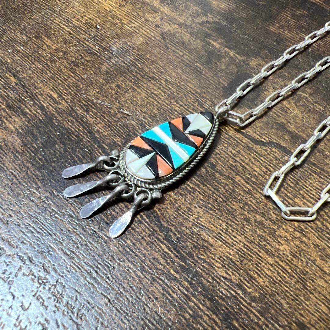 Zuni ズニ族 ネックレス / インディアンジュエリー 値下げ交渉可 □インディアンジュエリー□ZUNI族（ズニ族）□ネックレス（ZUNI-N-017