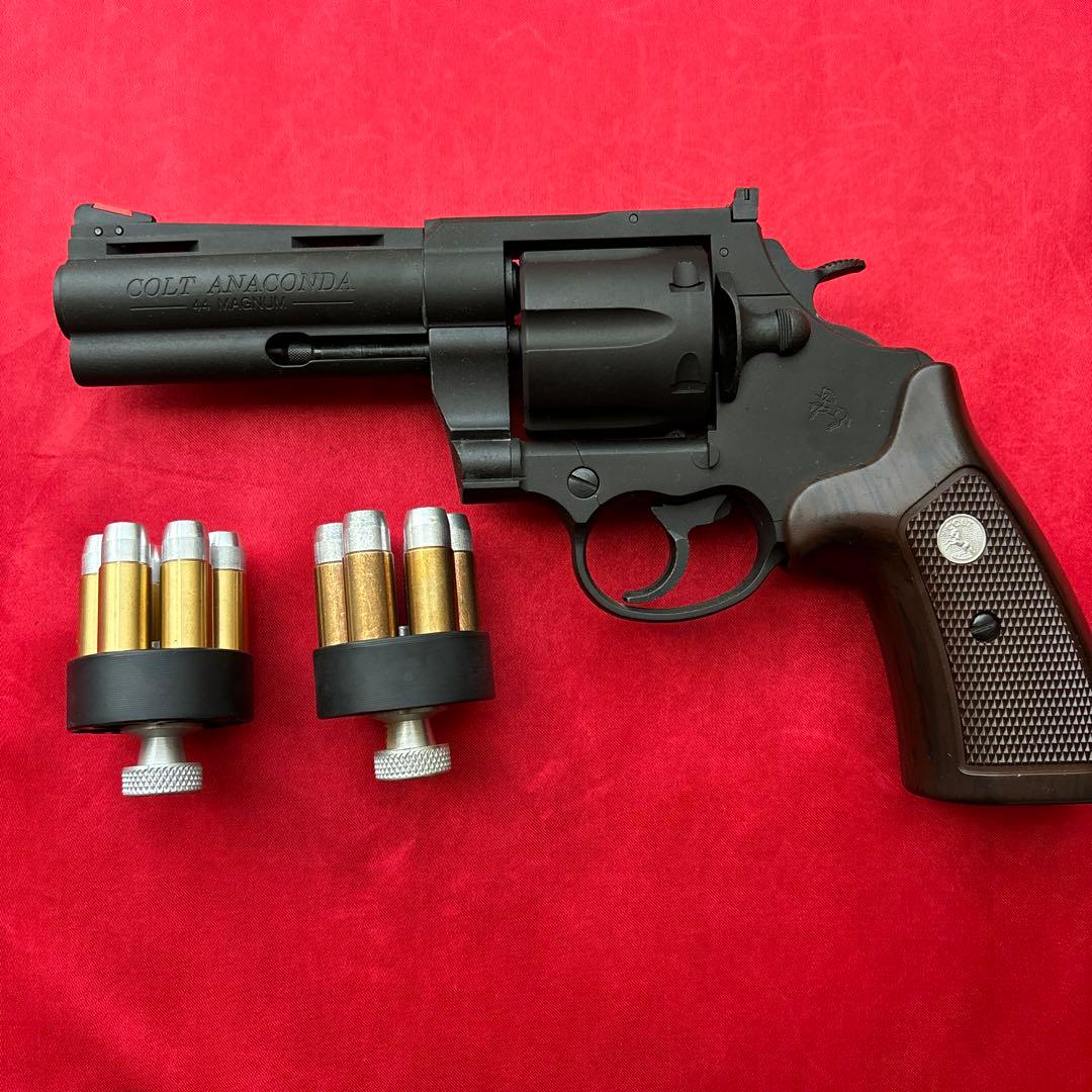 マルシン　コルトアナコンダ　HW 4インチ　スピードローダー予備カート ガスガン マルシン コルトアナコンダ 4インチ Xカートリッジ ブラック