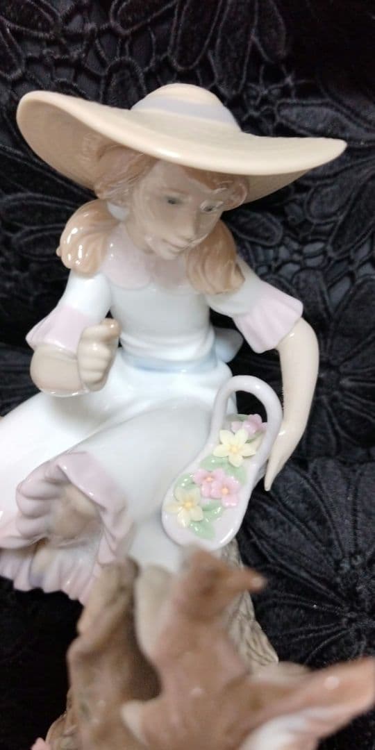 リヤドロ6140 春のお友だち（箱なし、欠けあり）