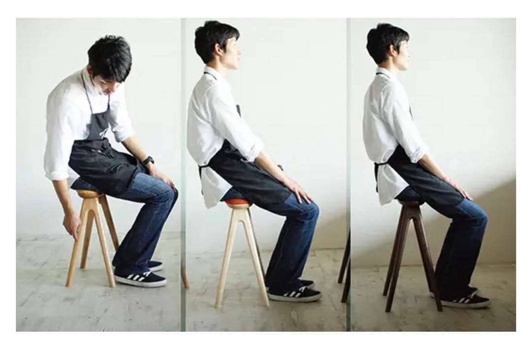 幾何学模様 オーバル型 スツール 木製 HOLM230 amba stool