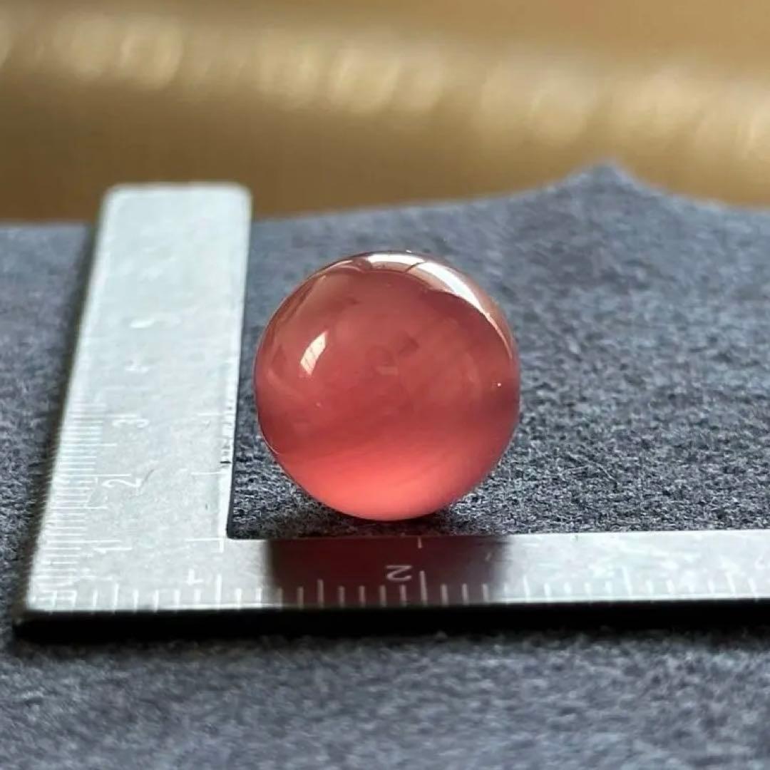 北海道稲倉石鉱山産 菱マンガン鉱 ロードクロサイト 14mm丸玉ビーズ #10 北海道稲倉石鉱山産 菱マンガン鉱 ロードクロサイト 14mm丸玉ビーズ #3