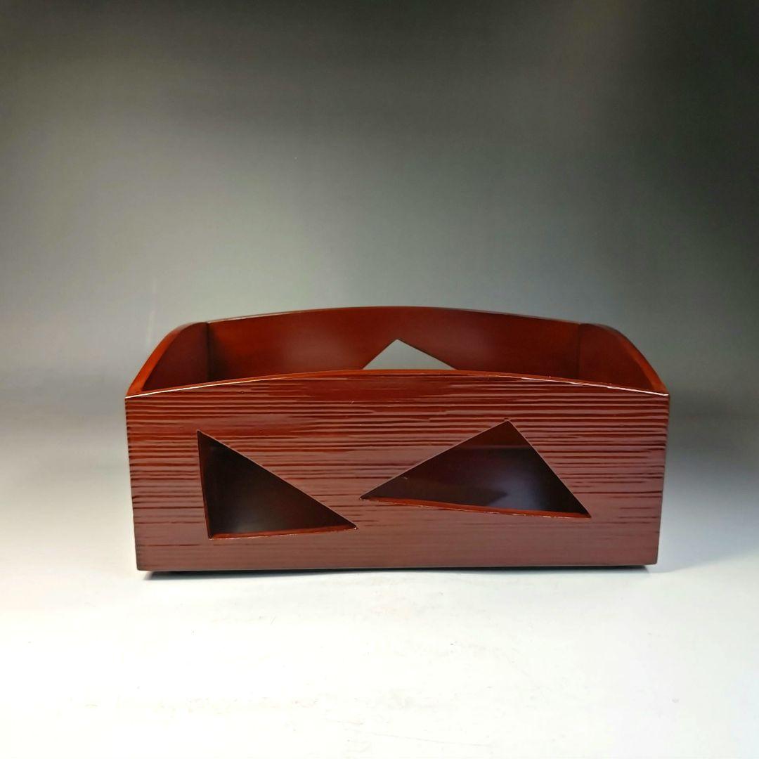 和食器茶懐石岡本漆専堂造溜塗呂久呂目鉢五客共箱V8935