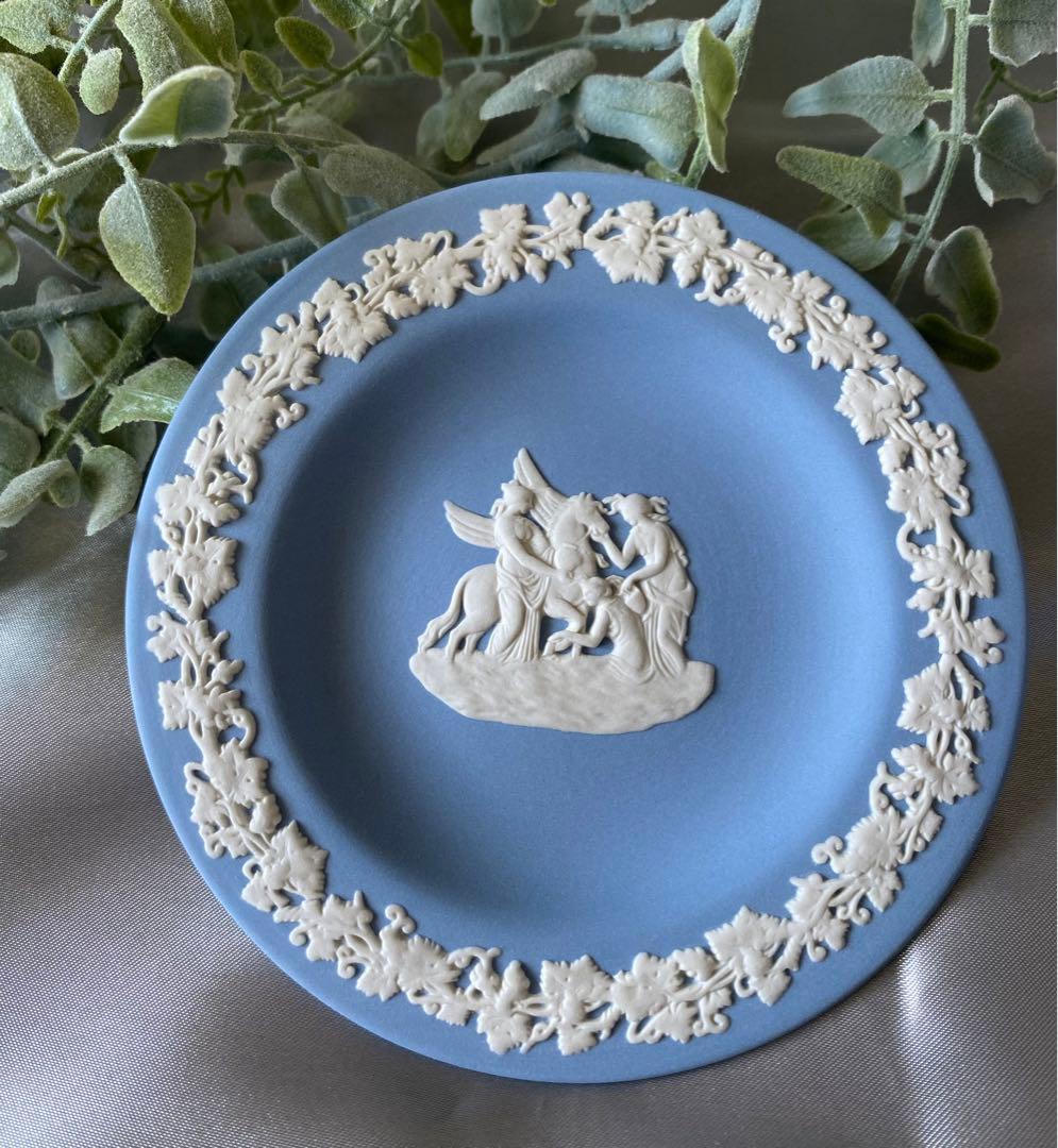 新品未使用〉〈箱付〉ウェッジウッド ジャスパー プレート 小皿 ペール