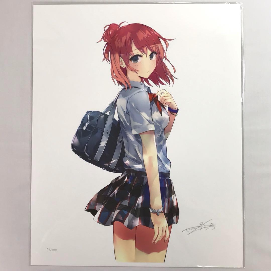 7644 やはり俺の青春ラブコメはまちがっている。サイン入り アートグラフ