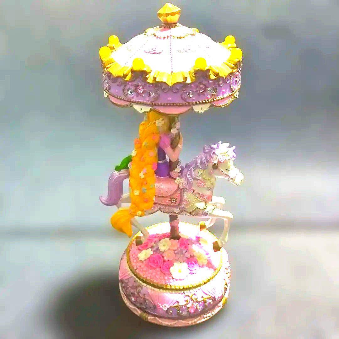 ラプンツェル オルゴールメリーゴーランド回転木馬 廃盤 レア - メルカリ