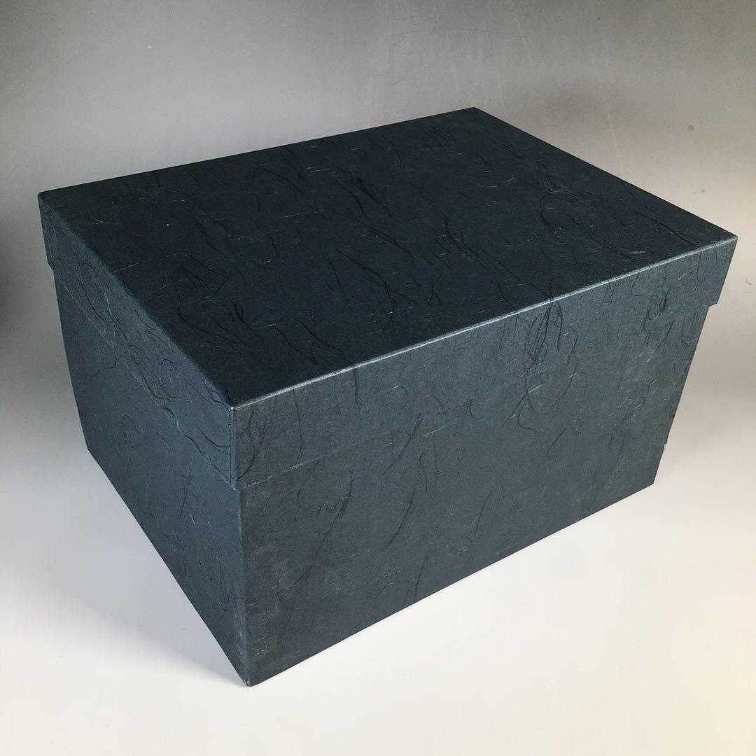 N872 茶箱 『溜塗』『松橋蒔絵』『黄交趾茶器三点揃』 紙箱 茶道具