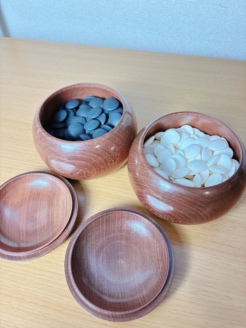 本蛤　雪印　囲碁石 木製 35号　9.9mm 最高級　プロ 　囲碁