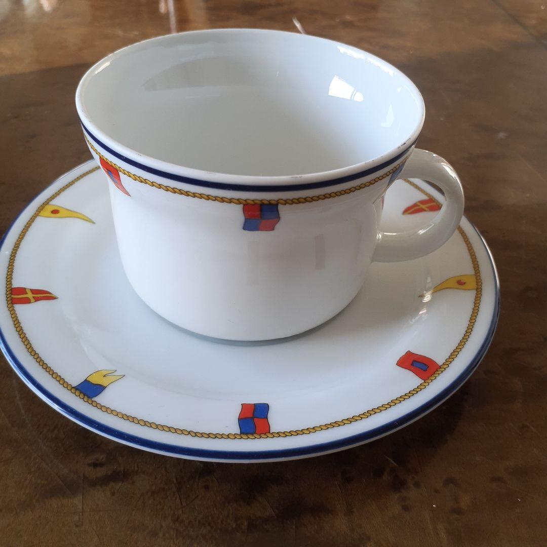 廃盤品】リチャード・ジノリ クリッパー ティーカップ＆ソーサー2客