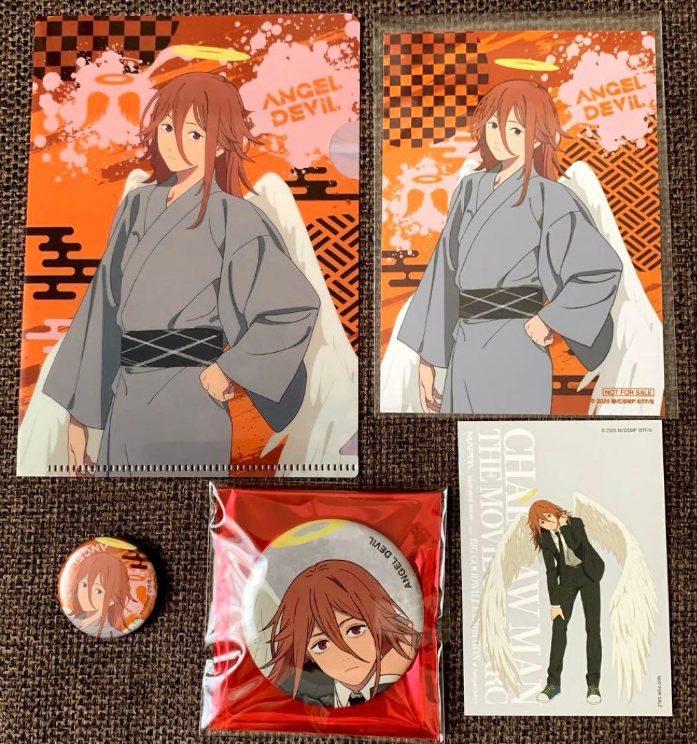 天使の悪魔】 チェンソーマン レゼ編 5点 缶バッジ、特典、クリア