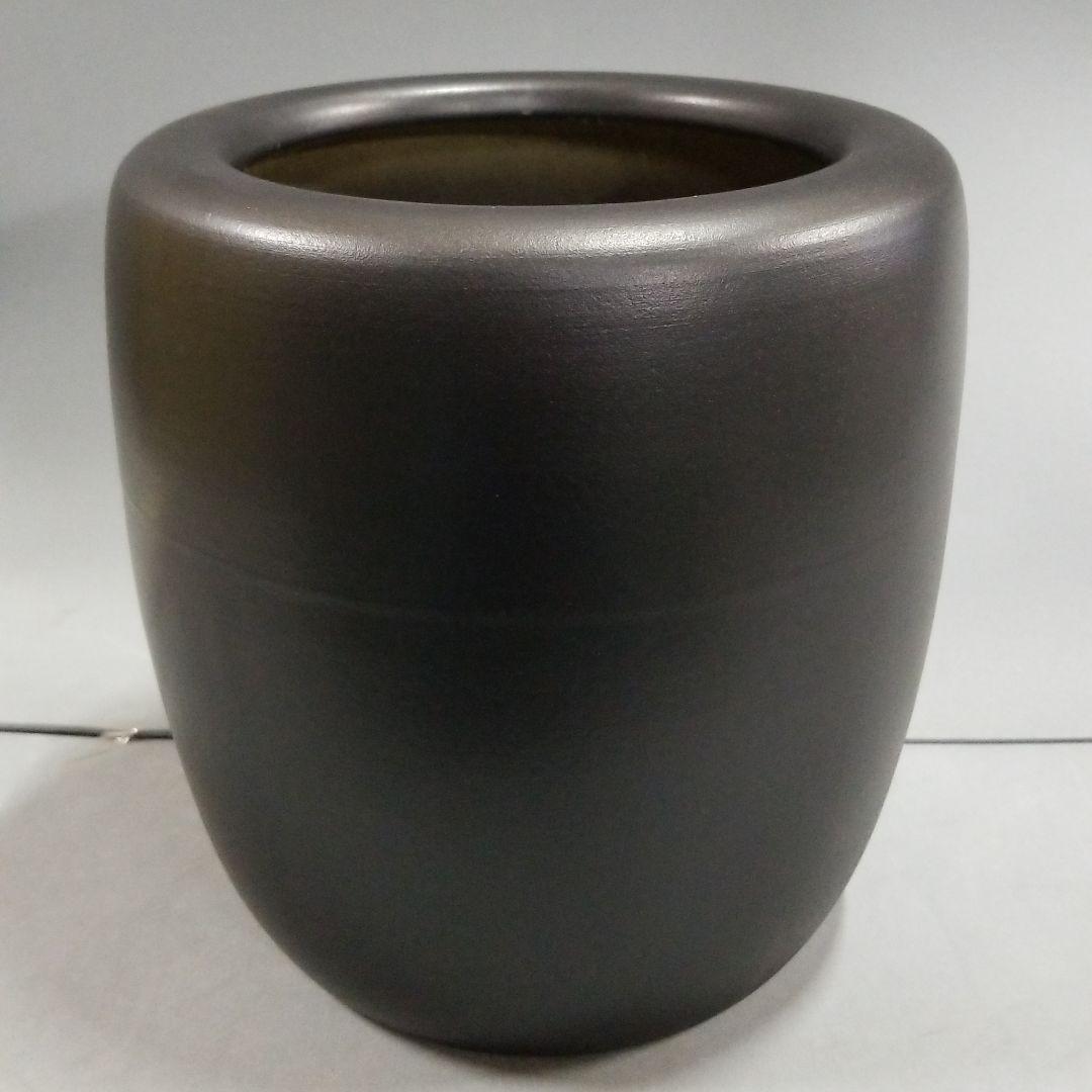 信楽焼陶器 火鉢 黒 手あぶり 灰皿 直径25cm