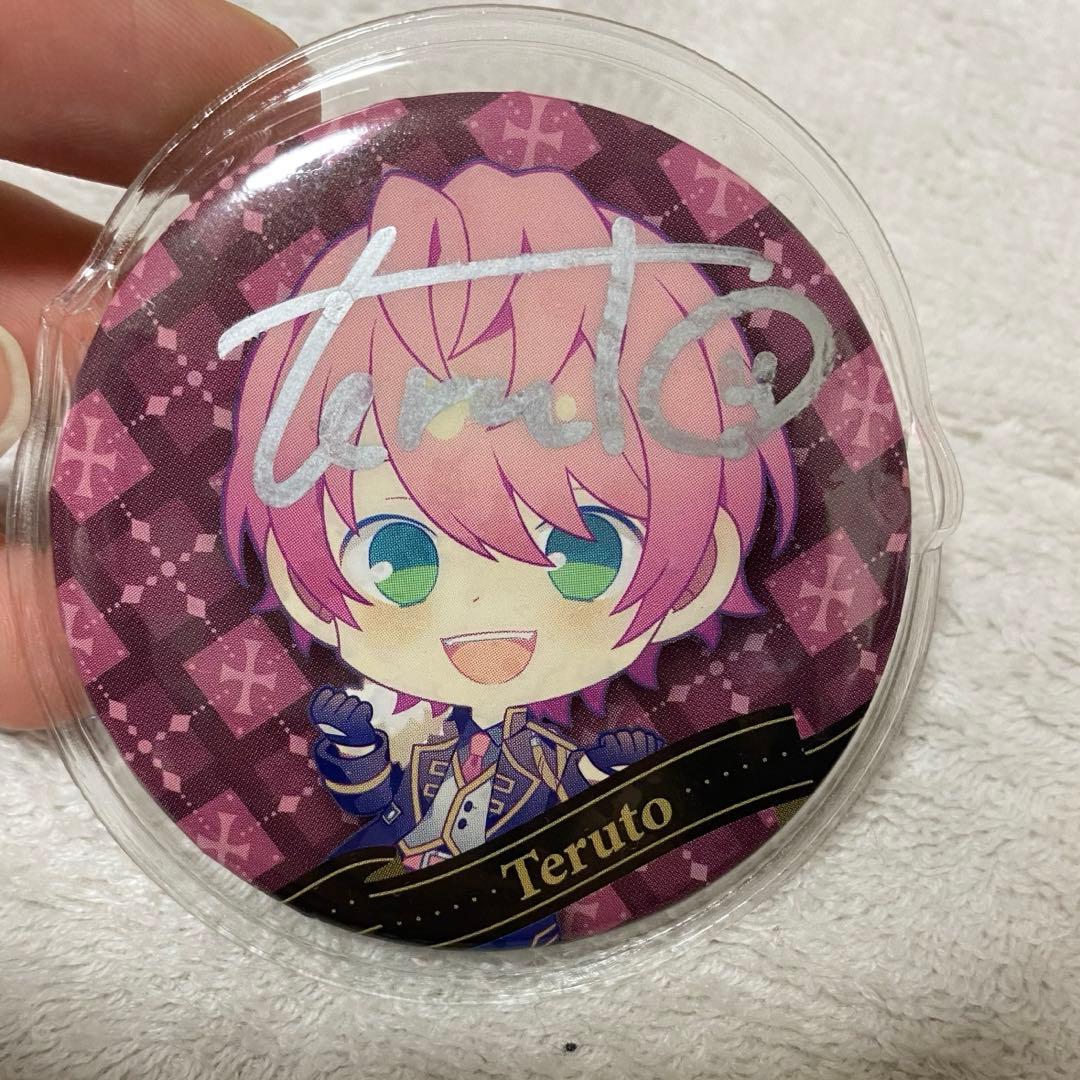 てるとくん 缶バッジ サインあり - メルカリ