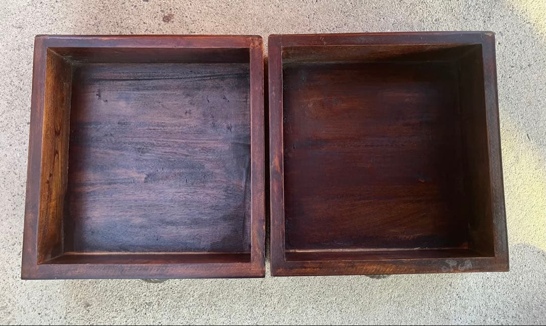 アンティーク調 コロニアル ハイキャビネット マホガニー 75cm幅