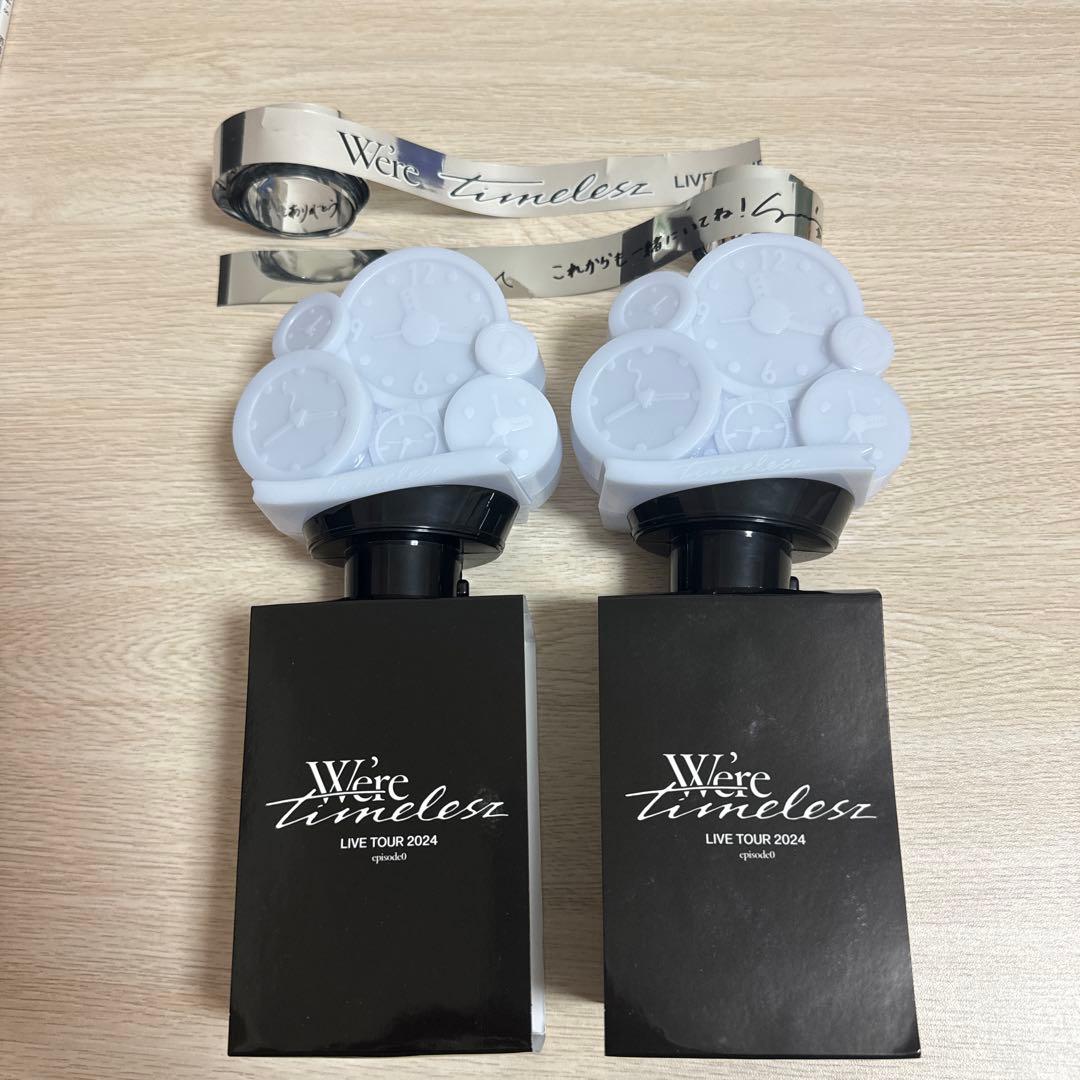 timelesz タイムレス ペンライト2本 銀テ付き - メルカリ