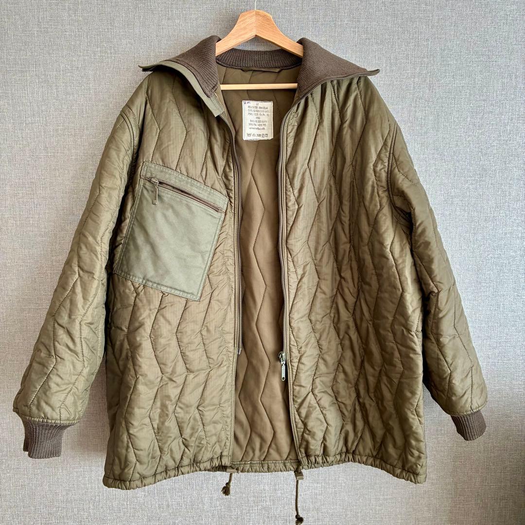 90sドイツ軍 実物 キルティングライナージャケット ハイネック OPTI