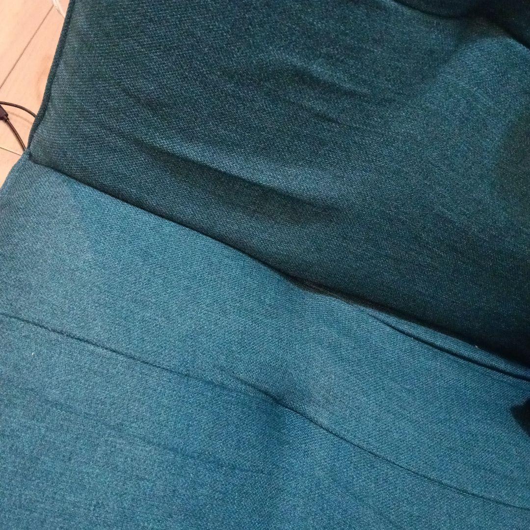 大田区 引き取り交渉可能 ブルー 2人掛けソファ 高背もたれ 1200mm