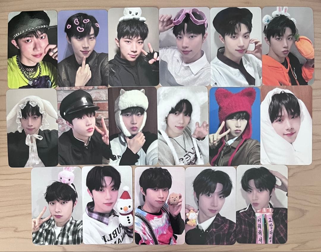xikers ヒョヌ mini4 WATCH OUT 特典トレカ 17枚まとめ xikers 4TH MINI ALBUM『HOUSE OF TRICKY：WATCH OUT』限定特典付きで