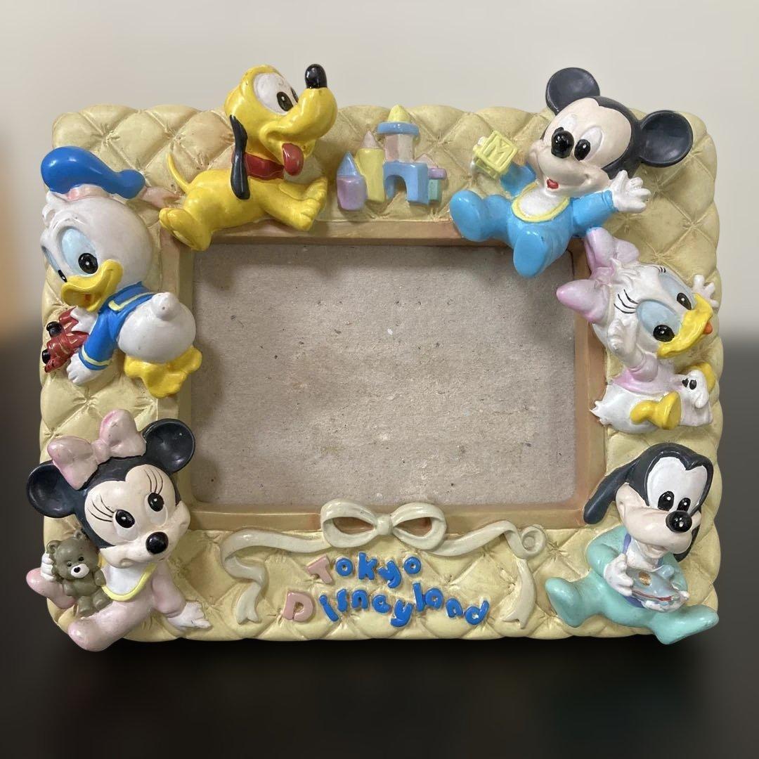 東京ディズニーランド キャラクターフォトフレーム ベイビー 立体 当時