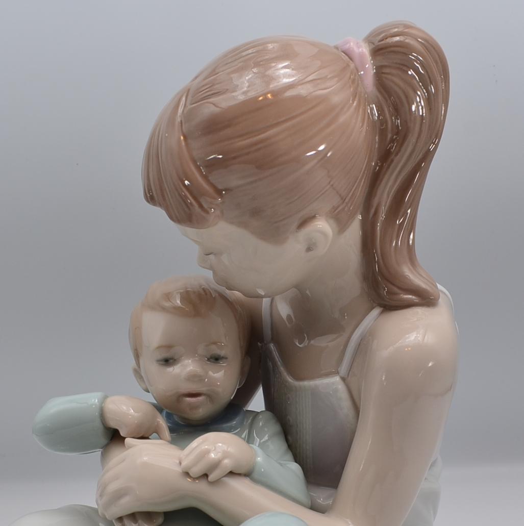 兄弟 Siblings ＃9236 ☆リヤドロ スペイン 光沢仕上げ 箱付 美品