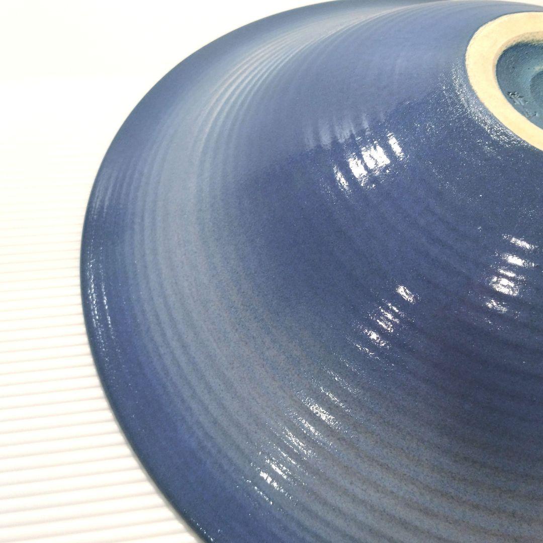 信楽焼 兼山窯 兼山シリーズ 池坊 花器 水盤 池坊好み 生け花 ブルー