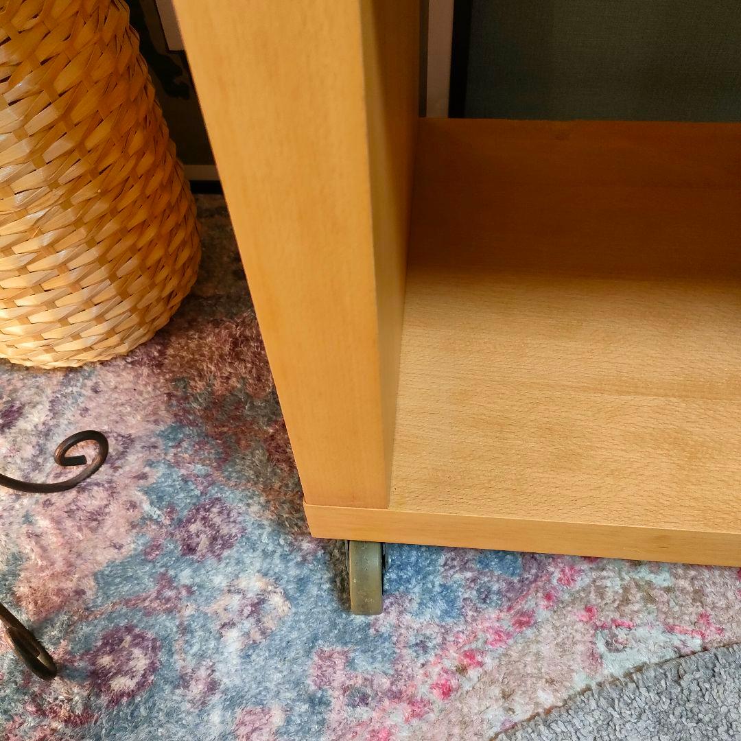 廃盤旧モデル】無印良品2☓2シェルフ キャスター付き ブナ材 - メルカリ