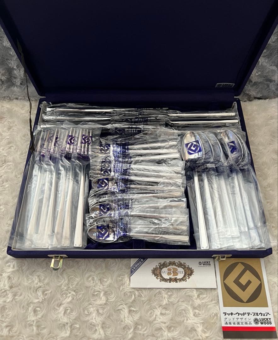 ラッキーウッド　カトラリーセット　ロマンス　ディナーセット〈30本セット〉 LUCKY WOOD（ラッキーウッド） カトラリーセット ナイフ フォーク