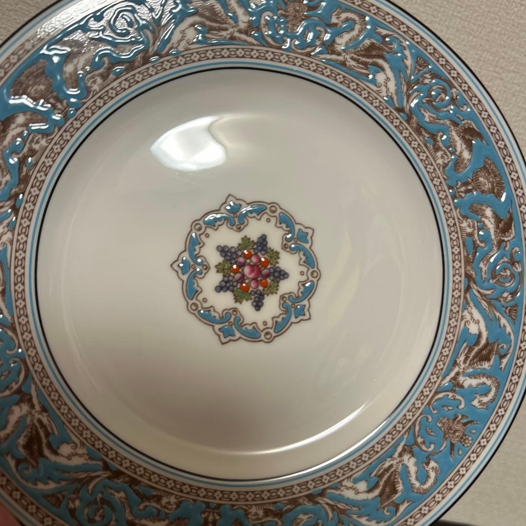 ウェッジウッド　フロレンティーン　ターコイズ　ディナープレート　22.5cm