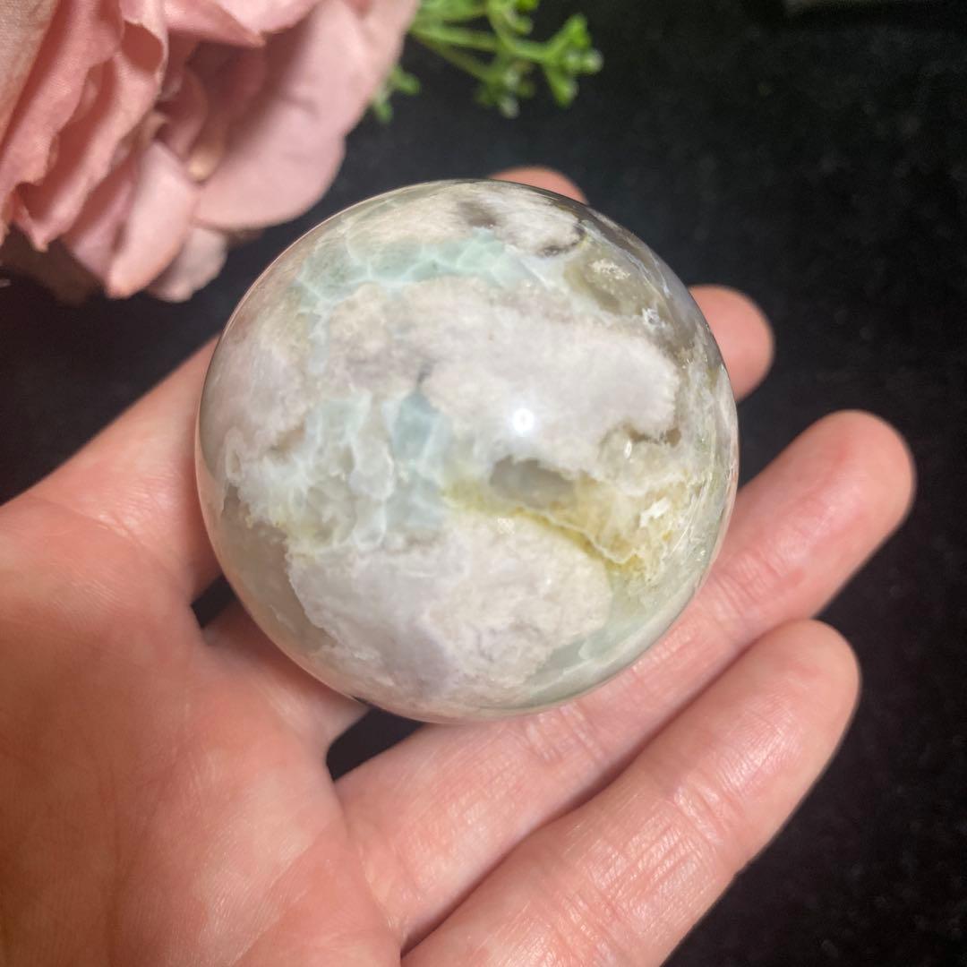 グリーン桜瑪瑙 スフィア 46.2mm