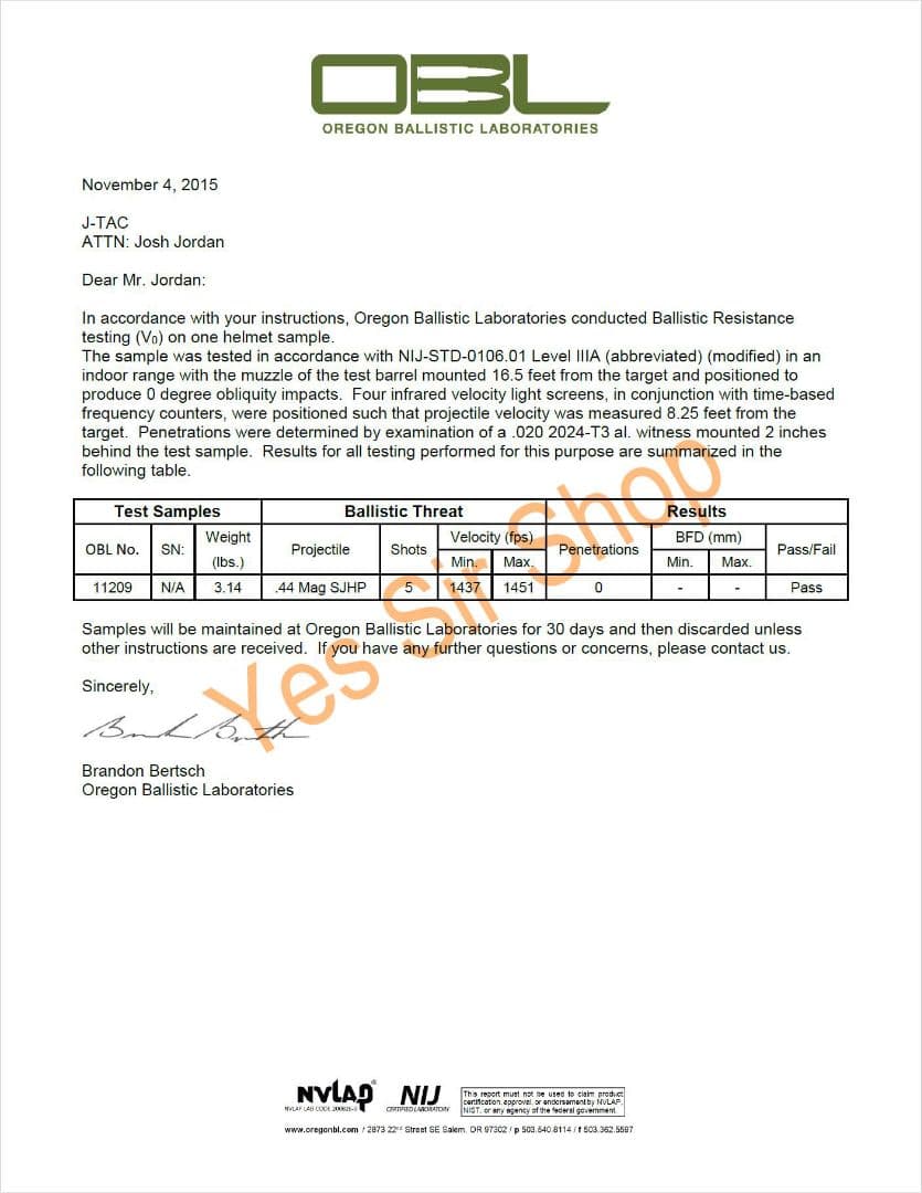 JJW製 NIJ レベル3A Fast 防弾ヘルメット TAN 艶有り塗装