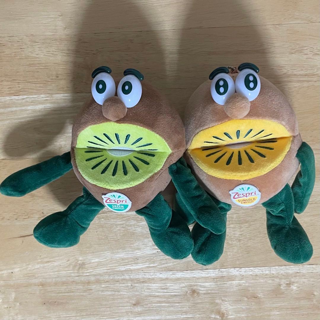 ゼスプリ キウイブラザーズ マスコットポーチ ぬいぐるみ 2点セット